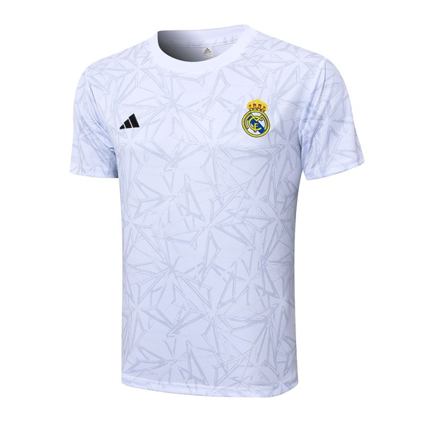 Camiseta Entrenamiento Real Madrid 2024-2025 Blanco Gris